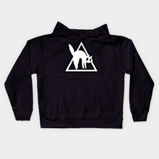 cat triangle Kids Hoodie